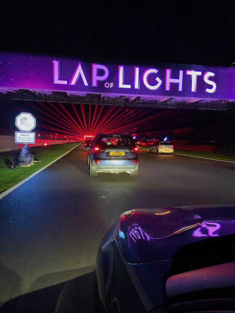 Citroen e-C4 lap of lights

