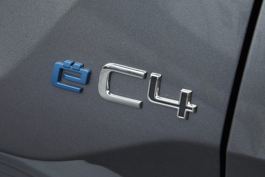 Citroen e-C4 badge - EVs Unplugged