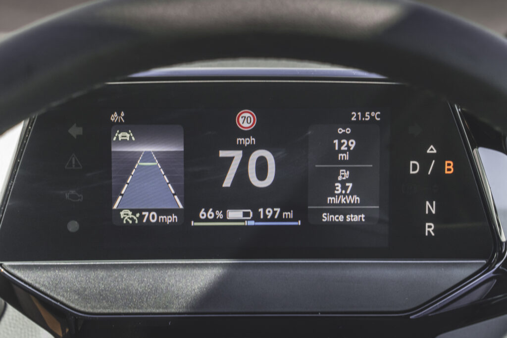 VW ID3 dash infotainment screen