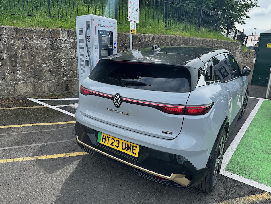 Renault Megane E-tech rear charging