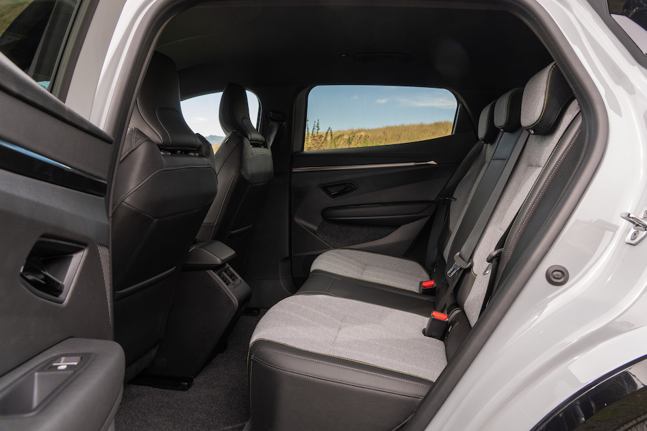 Renault Megane E-Tech rear seats