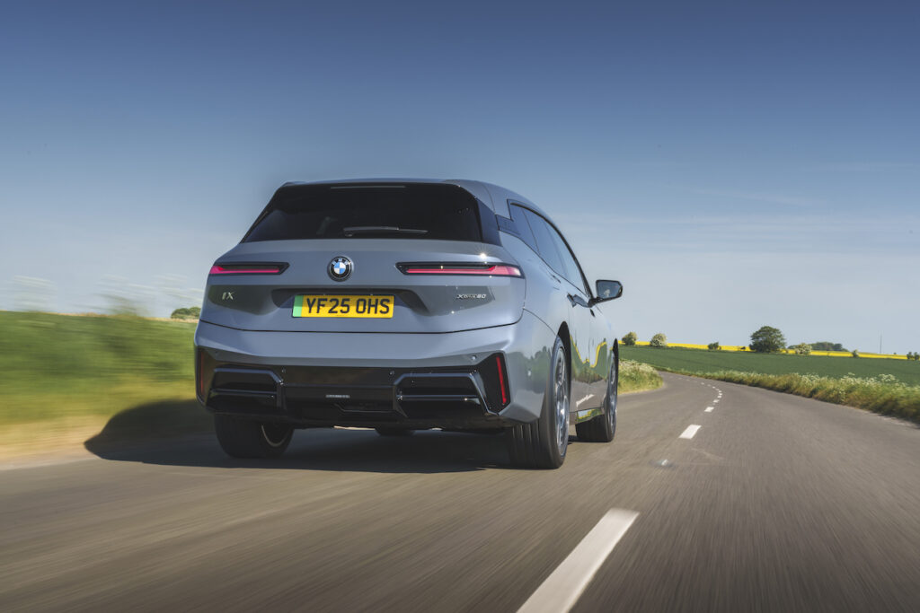 BMW iX rear driving