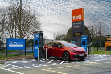 EV charging outside B&Q