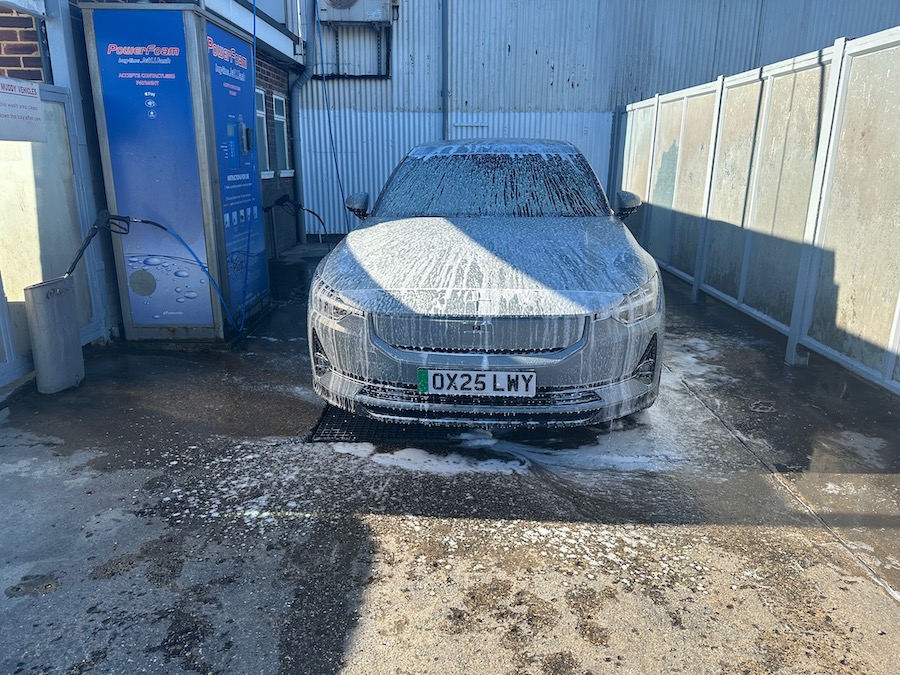 Polestar 2 in car wash