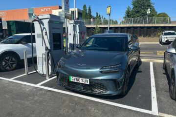 Genesis GV60 charging at Instavolt