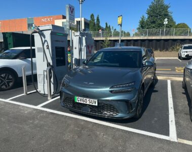Genesis GV60 charging at Instavolt