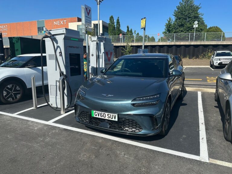 Genesis GV60 charging at Instavolt
