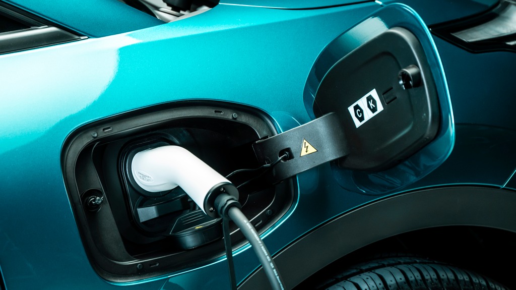 Aion UT EV plugged-in and charging